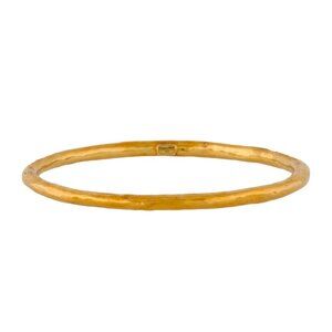 IPPOLITA 18K 750 YELLOW GOLD CLASSICO MEDIUM HAMMERED BANGLE BRACELET
